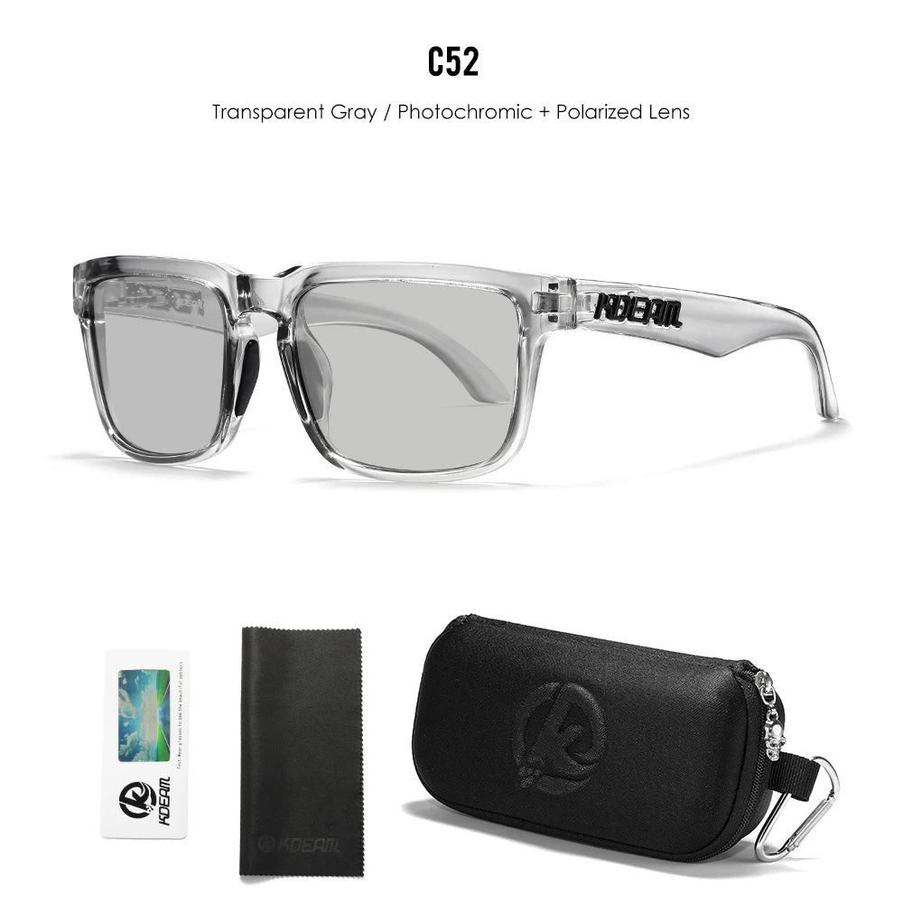 Adapx | Transparent Gray Photochromic Polarized Sunglasses
