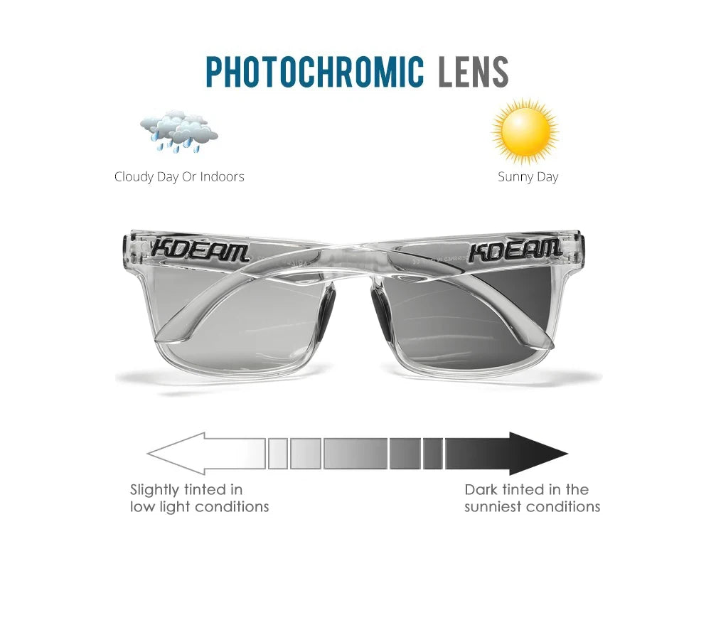 Adapx | Transparent Gray Photochromic Polarized Sunglasses