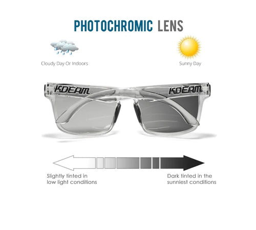 Adapx | Transparent Gray Photochromic Polarized Sunglasses