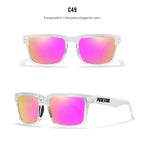 Crystal Pink | Transparent & Mirror Magenta Polarized Sunglasses