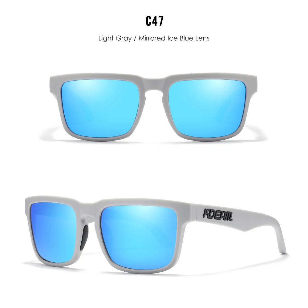 Glacier | Light Gray & Mirror Ice Blue Polarized Sunglasses