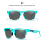 Lagoon | Translucent Teal & Black Polarized Sunglasses