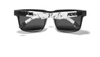 Marble Dark | Mixed Frame Black Polarized Sunglasses