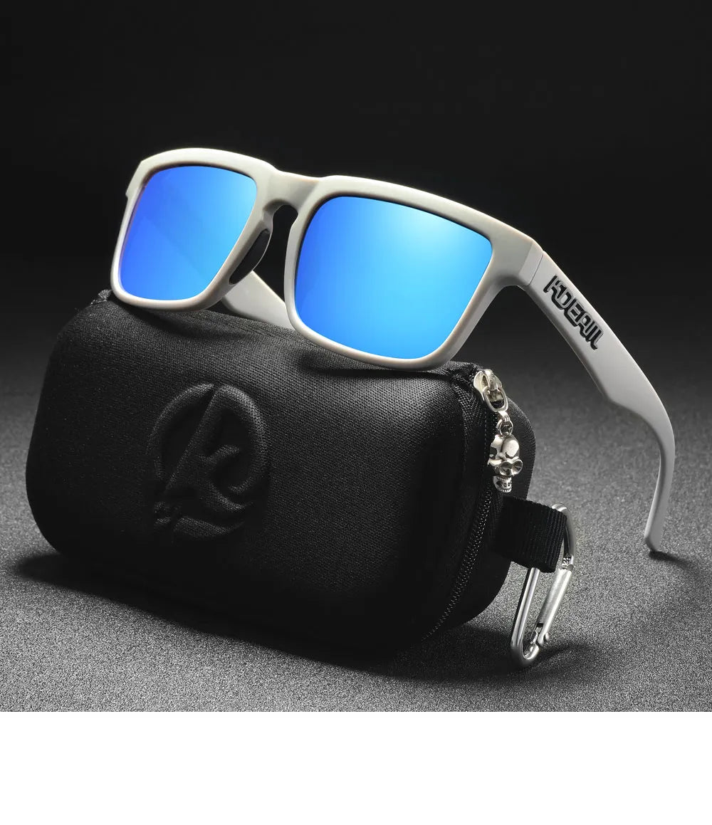 Glacier | Light Gray & Mirror Ice Blue Polarized Sunglasses