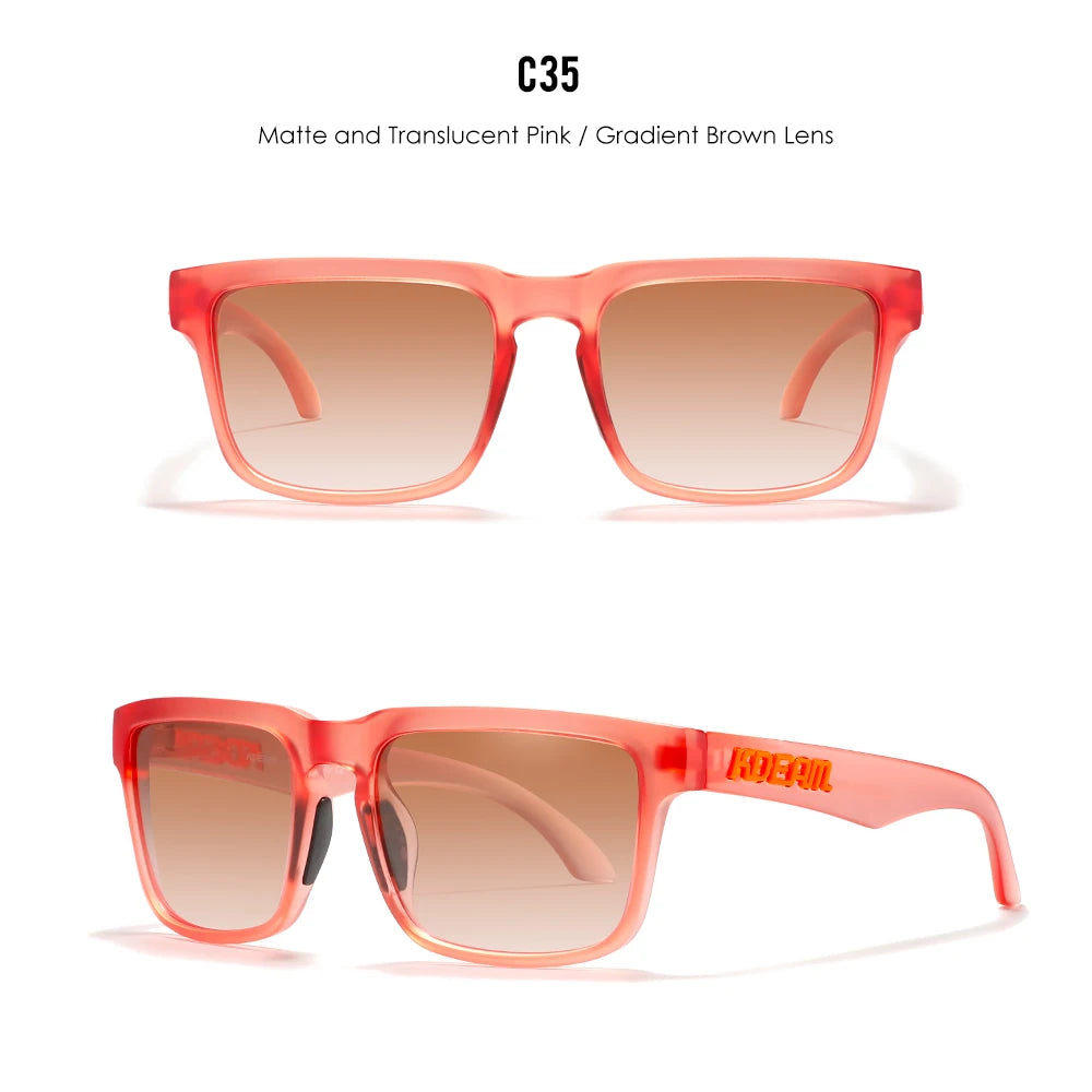 Rose Dusk | Translucent Pink Gradient Brown Polarized Sunglasses