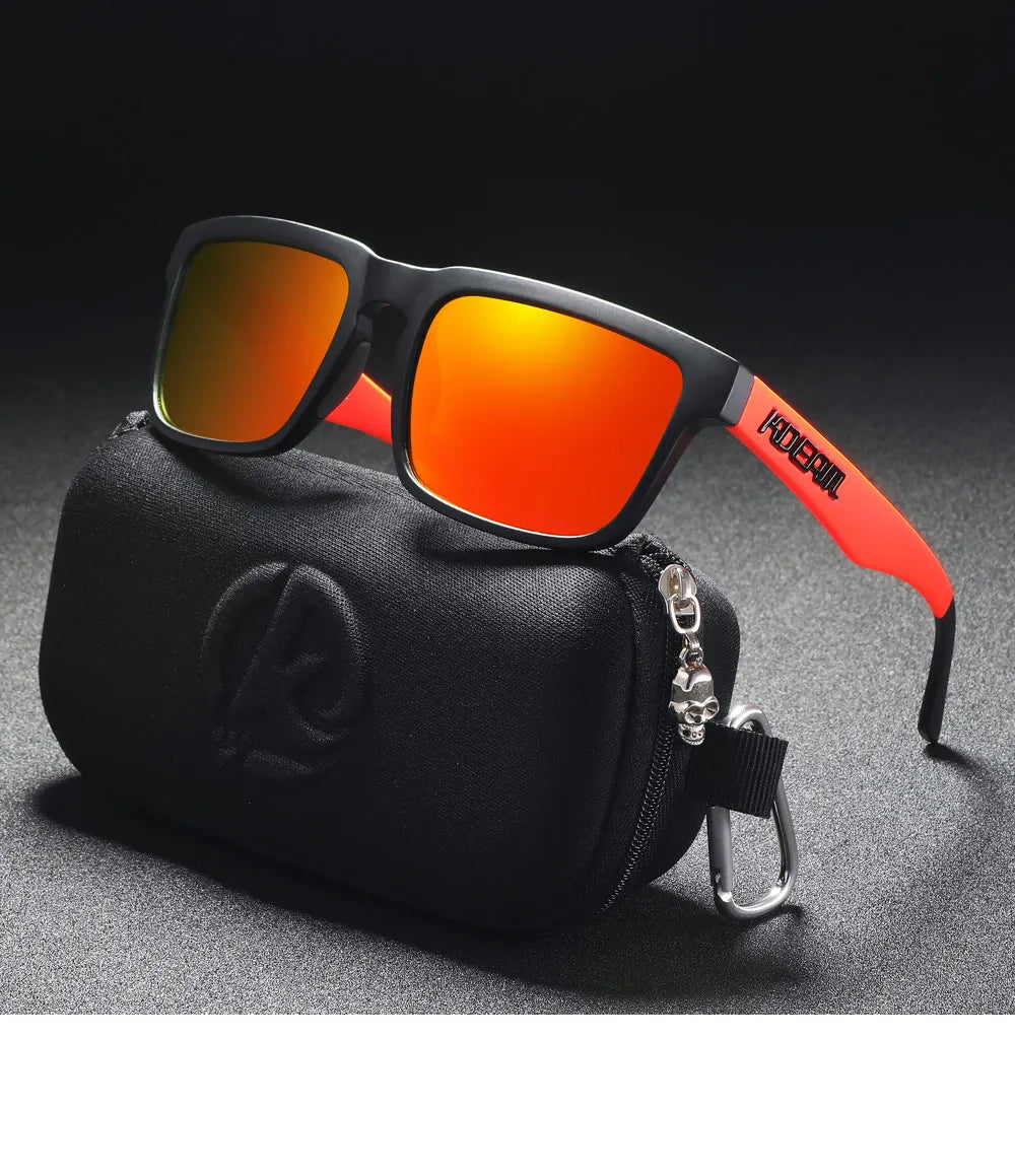 Inferno | Black & Red Mirror Red Polarized Sunglasses