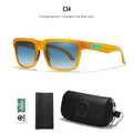 Sunset Drift | Orange-Brown & Ice Blue Gradient Polarized Sunglasses