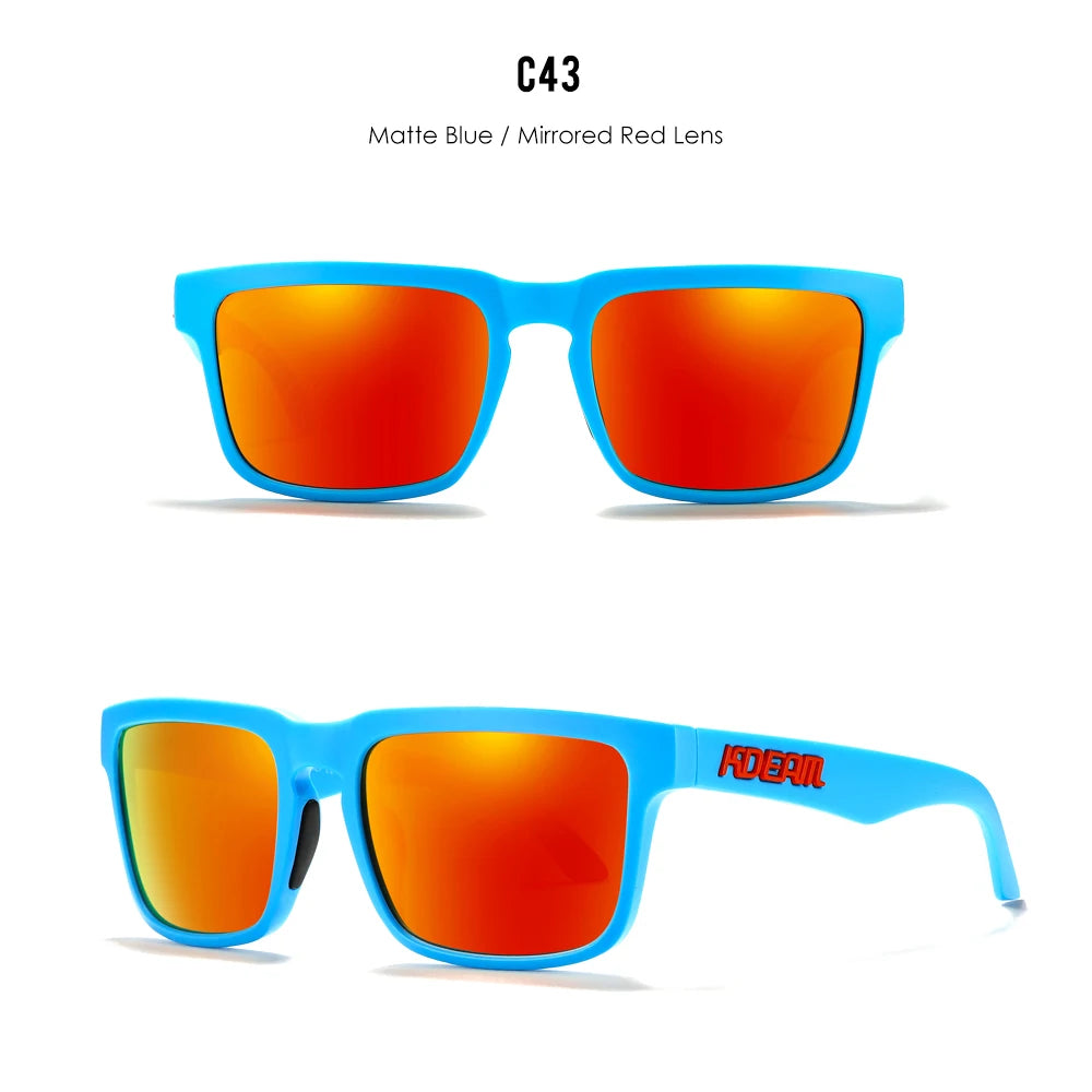 Heatwave | Matte Blue & Mirror Red Polarized Sunglasses