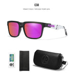 Ultraviolet | Black & Marble Mirror Violet Polarized Sunglasses