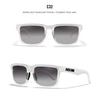 Frost | Translucent White Gradient Gray Polarized Sunglasses