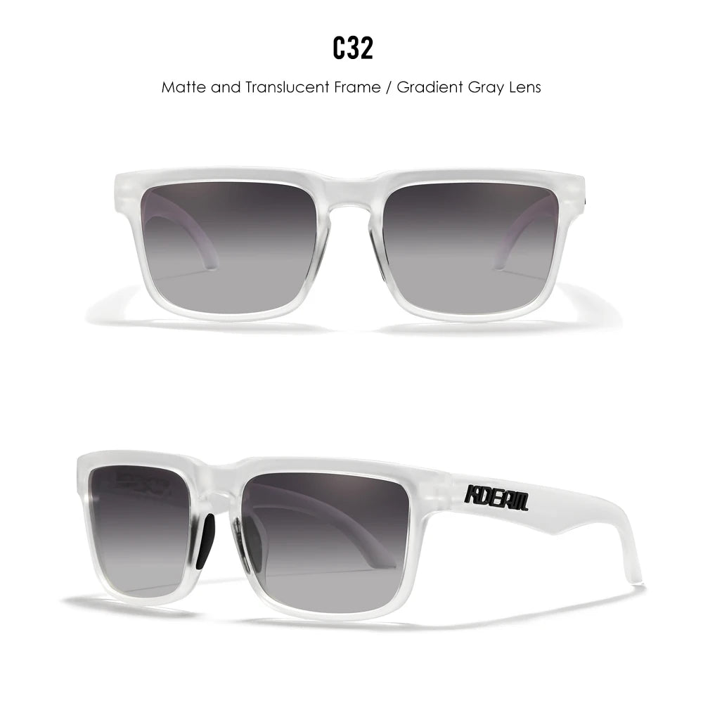 Frost | Translucent White Gradient Gray Polarized Sunglasses