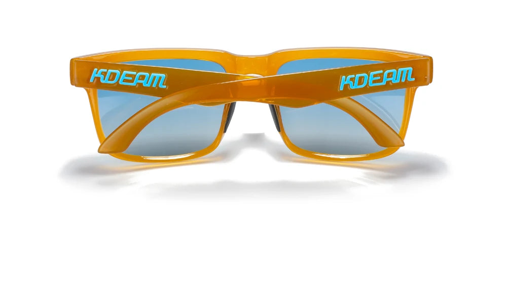 Sunset Drift | Orange-Brown & Ice Blue Gradient Polarized Sunglasses