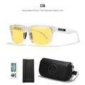 Clear Vision | Transparent Frame Yellow Lens Polarized Sunglasses