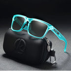 Lagoon | Translucent Teal & Black Polarized Sunglasses