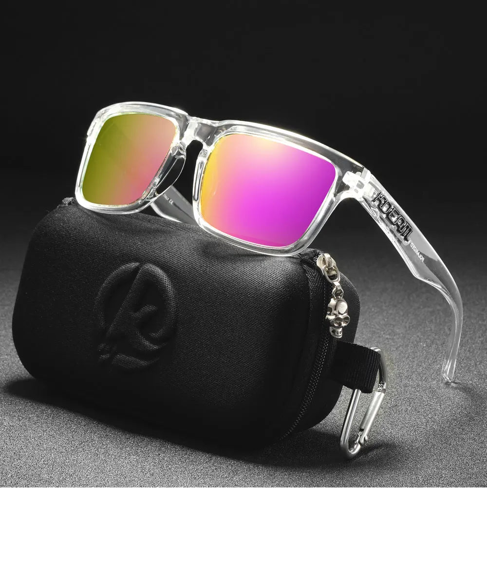 Crystal Pink | Transparent & Mirror Magenta Polarized Sunglasses