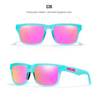 Miami Vibes | Translucent Teal & Magenta Polarized Sunglasses
