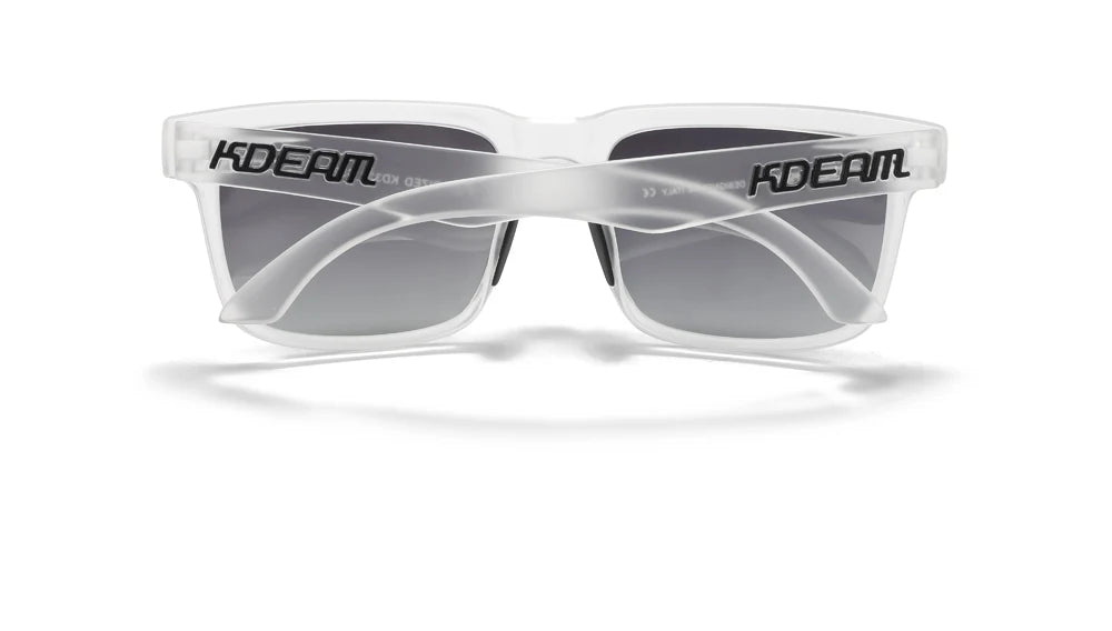 Frost | Translucent White Gradient Gray Polarized Sunglasses