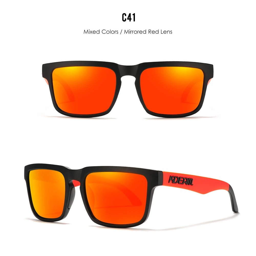 Inferno | Black & Red Mirror Red Polarized Sunglasses
