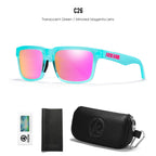 Miami Vibes | Translucent Teal & Magenta Polarized Sunglasses