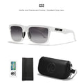 Frost | Translucent White Gradient Gray Polarized Sunglasses