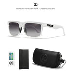 Frost | Translucent White Gradient Gray Polarized Sunglasses
