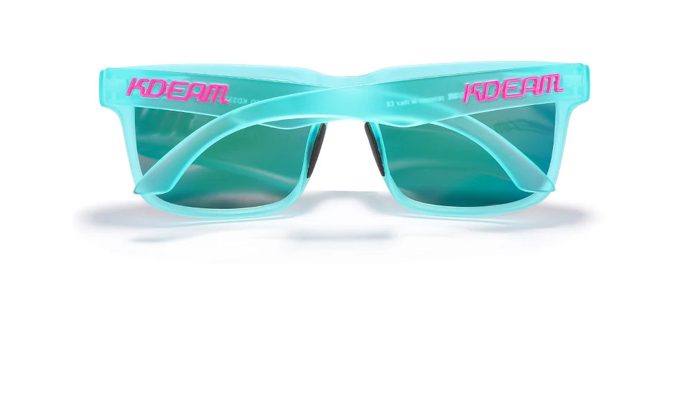 Miami Vibes | Translucent Teal & Magenta Polarized Sunglasses