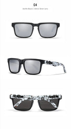 Ghost Riot | Matte Black Mirror Silver Polarized Sunglasses