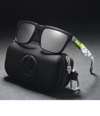 Neon Crack | Black & Neon Marble Mirror Silver Polarized Sunglasses