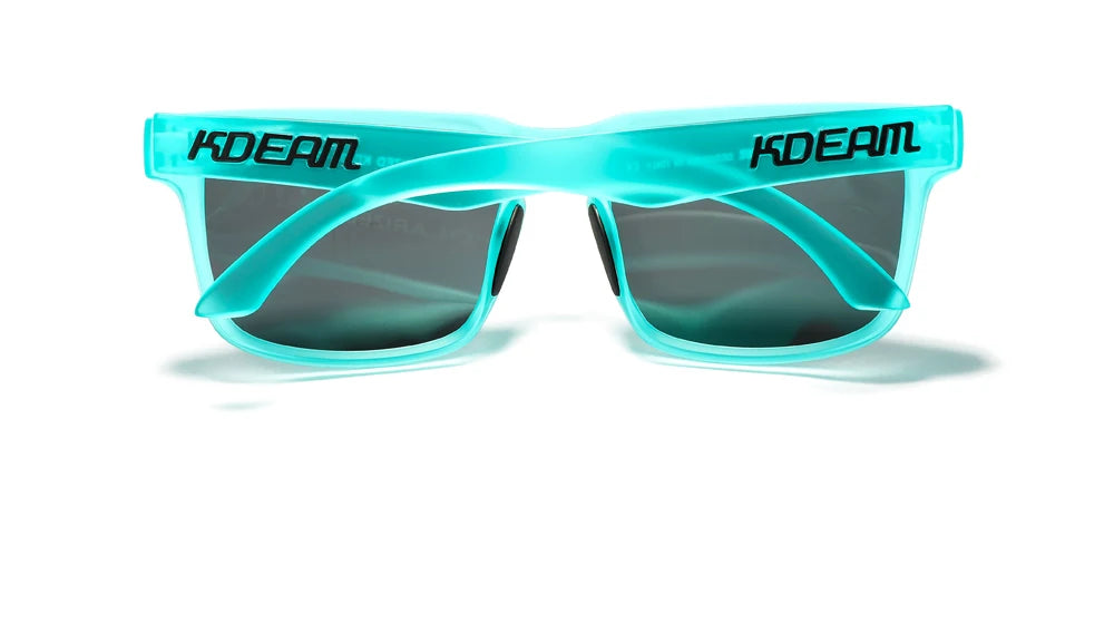 Lagoon | Translucent Teal & Black Polarized Sunglasses