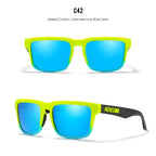 Volt | Neon Green & Ice Blue Mirror Polarized Sunglasses